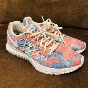 RARE Nike ID Air Zoom Pegasus 32 Floral Pastel 2015 Women's 9 US 40.5 EUR 6.5 UK